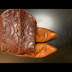 Cowboy Boots Size 10 1/2 Lizard Skin